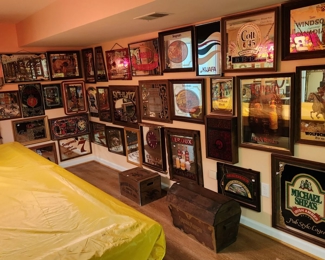 Large collection of liquor/alcohol mirrors