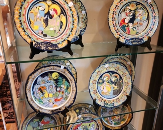 Rosenthal Bjorn Wiinblad holiday plates, years 1971-1992