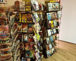 vintage spinner magazine racks