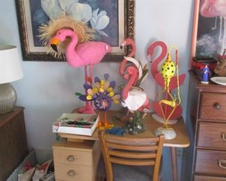 Mid century desk and chair