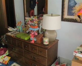 Dresser with mirror