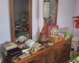 Dresser with mirror