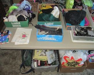 Gloves hats and glasses