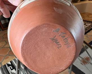 A. Tafoya Jemez Seed Pot Native American Pottery 	7.5 inches high	
