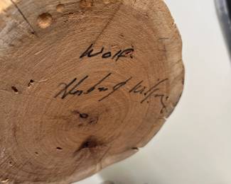 Large Native American Wolf Signed Kachina Doll	28 inches high	
