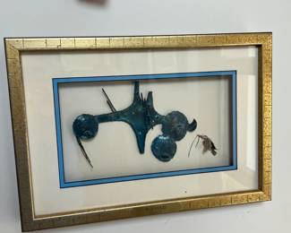 Bob Cooper Mud Heads Southwest Metal Sculpture Art Framed Santa Fe	Frame: 11.25x 16.25	
