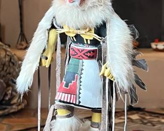 Red Tail Hawk Kachina Doll Vintage Native American Art 	11 inches high	
