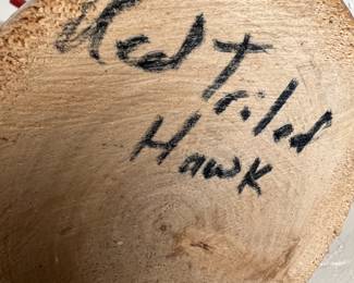 Red Tail Hawk Kachina Doll Vintage Native American Art 	11 inches high	
