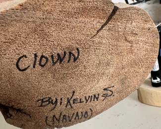 AS-IS Clown Kachina Doll Kelvin S Navajo Native American 	12 inches	
