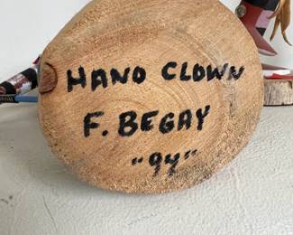 Felix Begay Hano Clown Golfing Kachina Doll Native American F.	11 inches	
