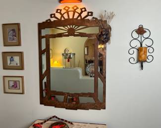 Southwest Metal Frame Mirror	47 x 31in	
