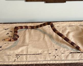 Artist Made Carved Branch Snake	16in long 	
