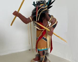 Broad Face Kachina Herbert Native American 	14 inches high	
