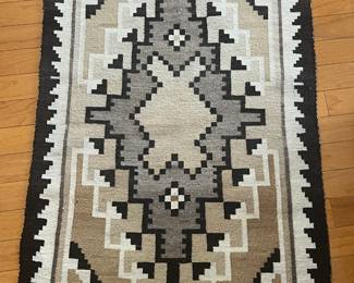 4ft x 3ft Vintage Navajo Two Grey Hills Rug Native American	48.5 x 38.in	
