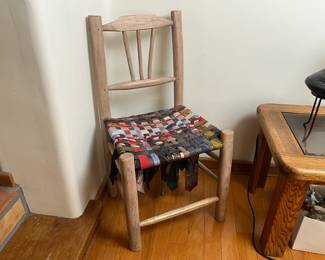 Braided Tie Seat Chair	36.5 x 20 x 17.in	HxWxD
