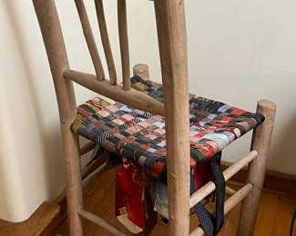 Braided Tie Seat Chair	36.5 x 20 x 17.in	HxWxD
