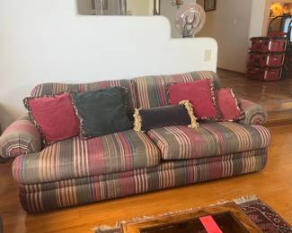 Vintage Striped Sofa #1	27 x 89 x 41in	HxWxD
