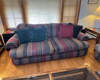 Vintage Striped Sofa #2	27 x 89 x 41in	HxWxD
