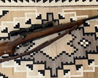 Pre 64 Winchester Model 70 .264 WIN Magnum Rifle w/ M70 1960	Total Length: 46.75in	
