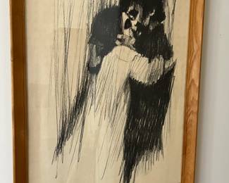Aldo Luongo Young Lovers Framed Art Print		
