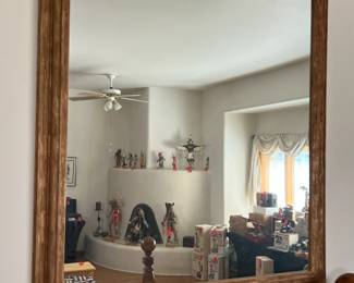 Huge Wood Framed Mirror		
