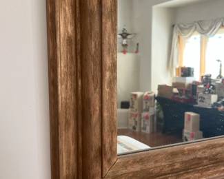 Huge Wood Framed Mirror		
