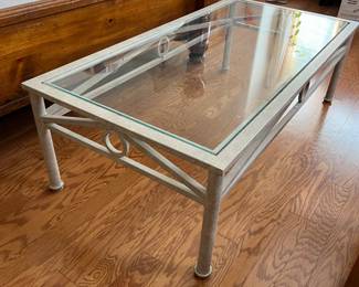 Metal & Glass Coffee Table		
