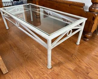 Metal & Glass Coffee Table		
