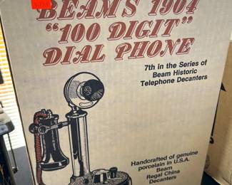 Jim Beam Decanter 1904 100 Digit Phone		
