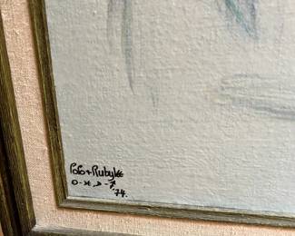 Signed PoPo + Ruby Lee Embellished Print Proud American 		
