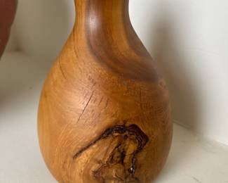 Howard Holz Weed Pot Burl Wood Vase		
