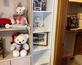 Slender White Bookshelf		
