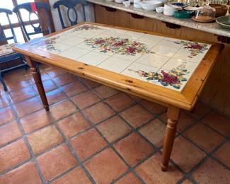 Tile Top Dining Table		

