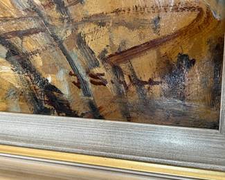 Original Art Julius Seyler Clam Picker Painting 	45x34in	
