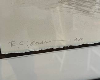 Signed/Numbered  RC Gorman Anaba Litho Lithograph Framed Print 1980	Frame: 30 x 37.5in	
