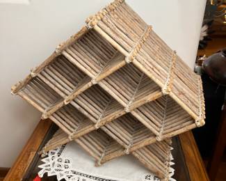 Rustic Twig Wine Rack		
