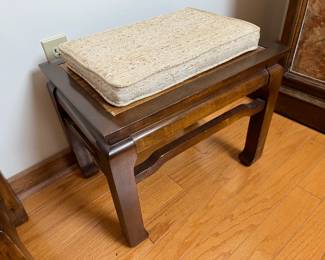 Vintage Ming Reversible Cushioned Stool/Table #2		
