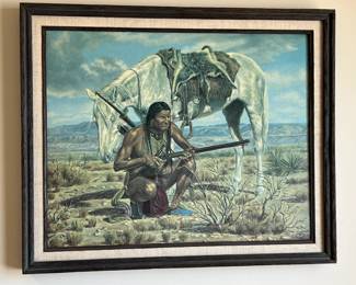 Joe Grandee Native American Embellished Print		

