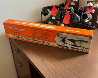 Vintage Sterling WACO -PLANE RC balsa model airplane Kit WITH ALUMINUM COWL 33" Scale		
