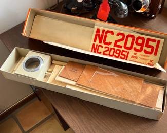 Vintage Sterling WACO -PLANE RC balsa model airplane Kit WITH ALUMINUM COWL 33" Scale		
