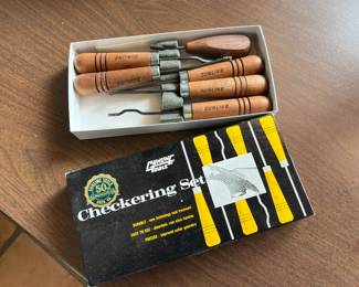 Gunline Checkering Wood Carving Set		
