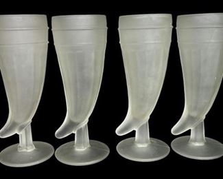 Tiara Frosted Viking Horn Steins