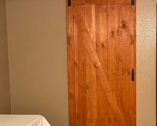 Interior sliding barn door