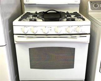 GE Profile gas stove dual fuel convection 