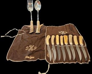Antler Serving and Steak Knives