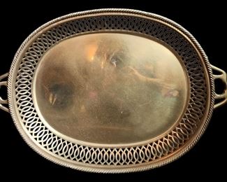 Brass Tray with Handles