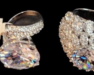 Gorgeous CZ Cocktail Rings