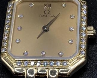 18k Gold Omega Deville Watch