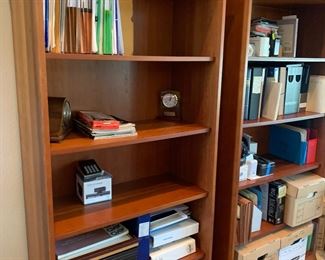 2 Freestanding Open Bookcases (36”L x 17”D x 72”H) 