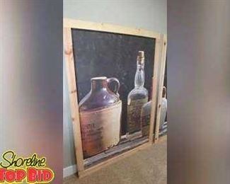 Rare Framed Jack Daniels Poster